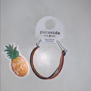 pura vida bracelet and sticker